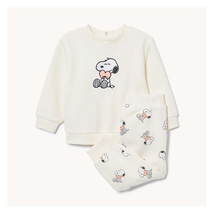 Baby Girls' Peanuts Snoopy Pullover Set